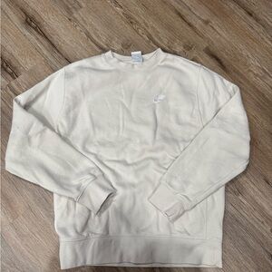 Nike Men's Off-White/Cream Crewneck Sweatshirt